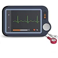 ViATOM Monitor de ECG- Monitor Cardíaco con ECG- Dispositivo Cardíaco Bluetooth con iOS y Aplicación Android- Funciona…